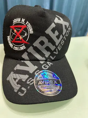AVIREX 블랙 메쉬 캡