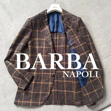 미사용급 BARBA 테일러드 자켓 최고급 알파카 50