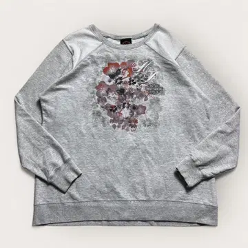 할리데이비슨 맨투맨 그레이 꽃무늬 애리조나 할리 로고