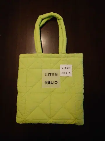 CITEN 토트백 라임 그린