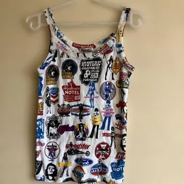 Hysteric Glamour 탱크탑 컬러풀 프린트