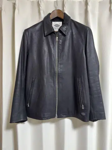 Dickies 블랙 싱글 가죽 라이더스 M 사이즈