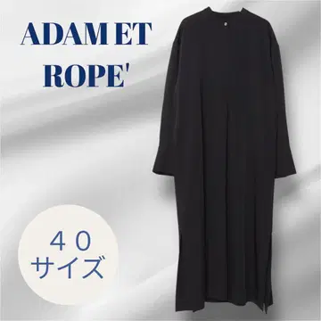 [ ADAM ET ROPE ] 심플/블랙/롱 원피스/40 사이즈
