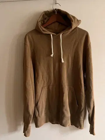 Champion 브라운 후드 부착 후드티 XL