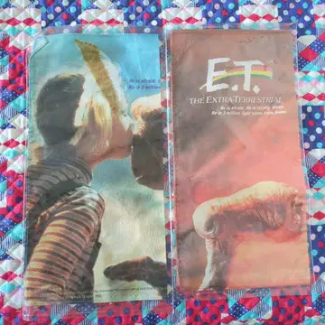 E.T. 손수건 하자품 약간의 흠집 및 얼룩 있음 미사용 2장 세트