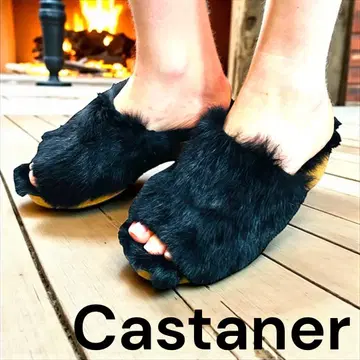 Castaner 커스터니에르 퍼 오픈토 샌들 블랙