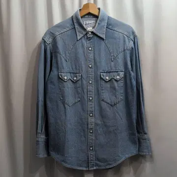 USA제 ROCKMOUNT 락마운트 데님 웨스턴 셔츠 S