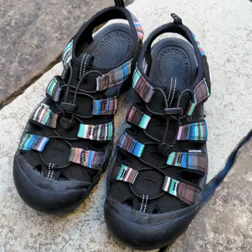 KEEN 아웃도어 샌들 블랙/멀티 컬러 29.5cm