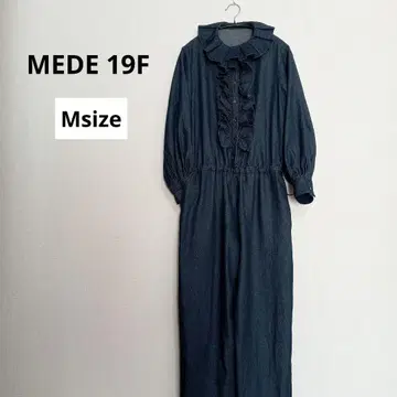 MEDE19F x Boutique888 콜라보 데님 올인원 M