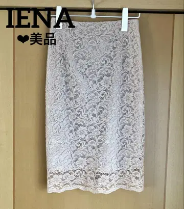 [ 새상품급 ] IENA 레이스 I 라인 스커트 36