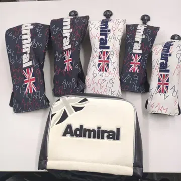 Admiral 골프헤드커버 세트 유니언 잭 디자인 6개 세트