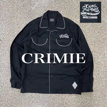 CRIMIE 클라이미 워크 셔츠 루드 바이커 파이핑