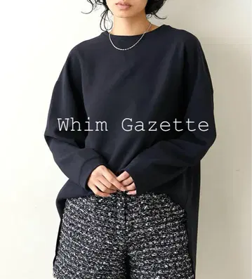 [새상품급] whim gazette V 가제트 풀오버 블랙 프리 사이즈