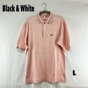 W0607T 블랙 & 화이트 피케 셔츠
