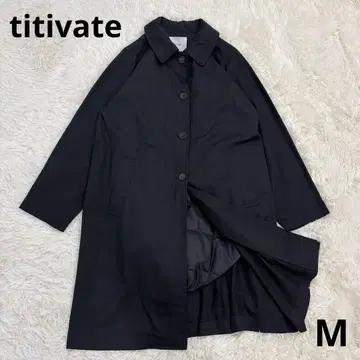 titivate 티티베이트 롱 코트 체스터 코트 블랙 M