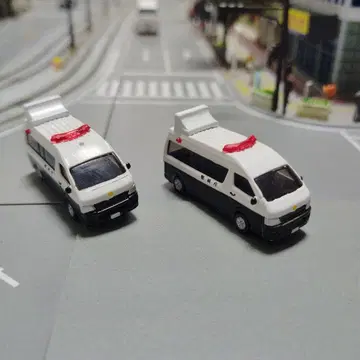 카토 순찰차 2대 세트 N게이지 1/150 철도 모형