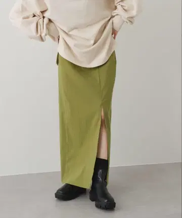 Kastane 슬릿 타이 트 스커트 그린 사이즈 1