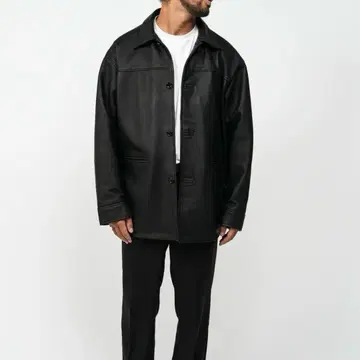 OVY Waterproof Calf Leather Car Coat