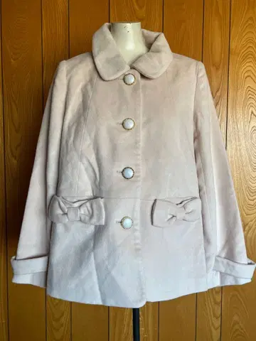 [ USED ] la Bala 핑크 버튼 코트