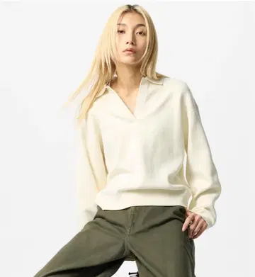 UNIQLO 스무스 코튼 릴랙스 폴로 스웨터