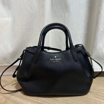 kate spade 블랙 가죽 핸드백 케이트 스페이드