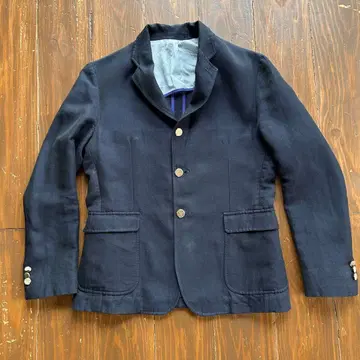 밴드 오브 아웃사이더즈 다크 네이비 린넨 자켓