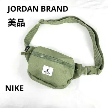 새상품급 조던 플라이트 백 힙색 NIKE 카키