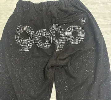 9090girl Logo Glitter Light Sweat Pants