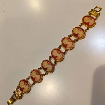카메오 디자인 골드 빈티지 팔찌 레트로 앤티크