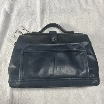 SAC'S BAR 네이비 가죽 핸드백