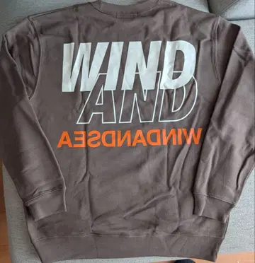 WIND AND SEA 브라운 맨투맨