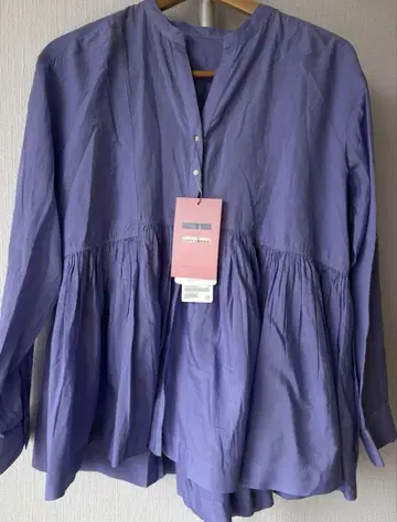 gleen label reaxing 블라우스