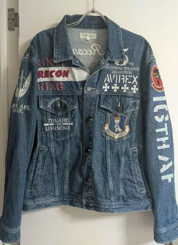 [ AVIREX ] TYPE BLUE 데님 자켓 RECON