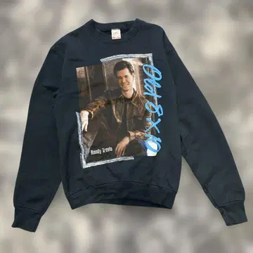 80s 프룻 오브 더 룸 Randy Travis 프린트 맨투맨 M