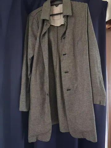 PAL'LAS PALACE 체크 무늬 롱 코트