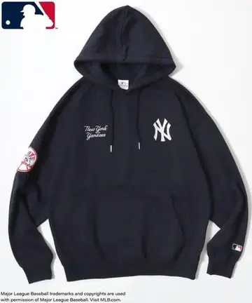 New York Yankees 네이비 후드티