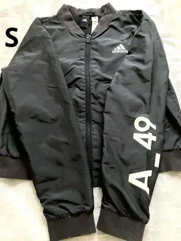[ 레어 ] MA-1풍 아디다스 자켓 adidas 여성용 S 블랙