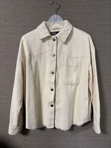 ZARA 아이보리 코듀로이 자켓 S 사이즈