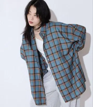 지나시스 모듬 체크 셔츠