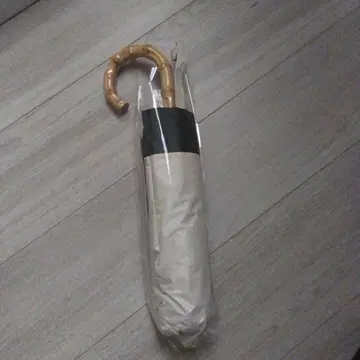 UV컷 베이지 접이식 우산 대나무 핸들 나루세 아이리 시이짱