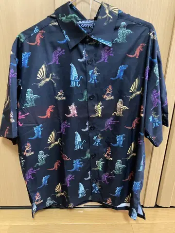 [ USED ] 고질라 몬스터즈 Pixel 올 패턴 셔츠