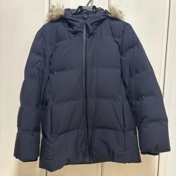 네이비 후드 부착 다운 자켓 UNIQLO 유니클로