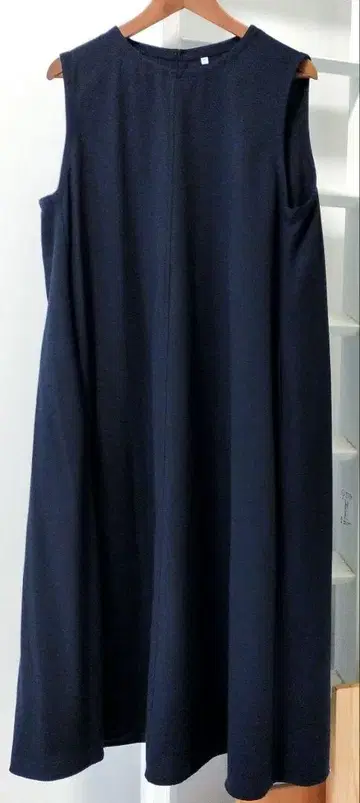 무인양품 MUJI 기모 오버롤 스커트 XL 다크 네이비