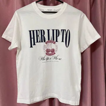 [새상품] herlipto 클래식 체리 티 화이트
