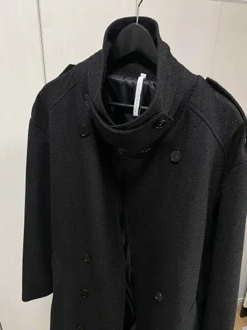 noirer 느와르 더블 브레스트 트렌치코트 블랙 사이즈 48