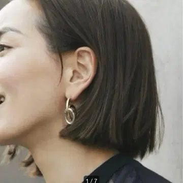 필립 오디베일 타원형 귀걸이