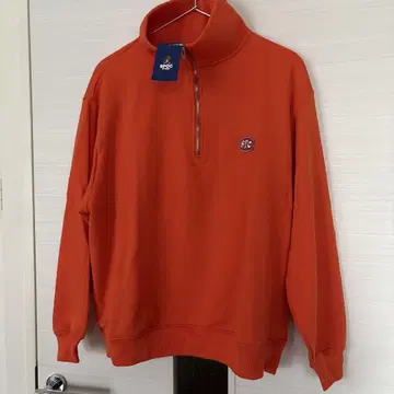 하프 지퍼 후드티
