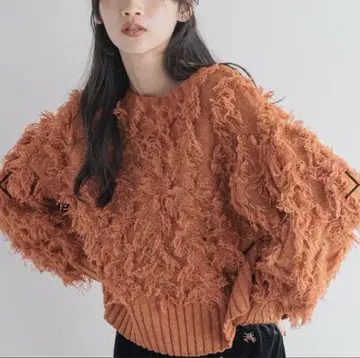 [ 새상품 ] LOWRYS FARM 프린지 2WAY 가디건