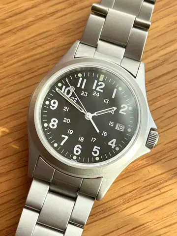 38mm 밀리터리 워치 자동 와인딩
