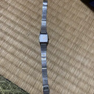 CASIO 아날로그 수동 와인딩 시계 실버